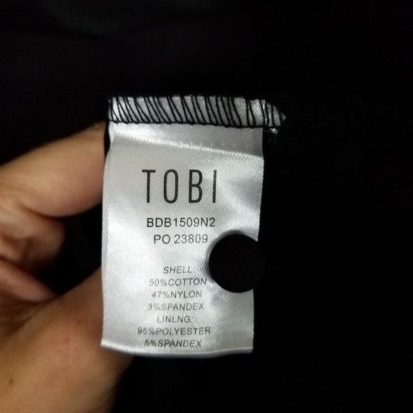 NWT Tobi Jacey Black Bodycon Cutout Dress - Picture 7 of 7